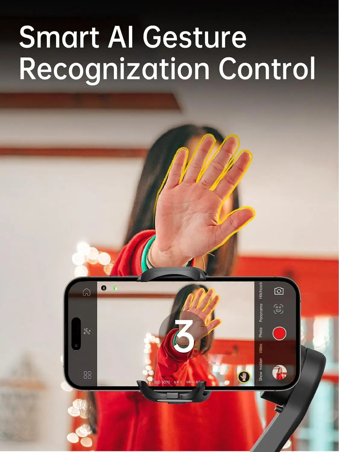 Smart XE Phone Gimbal Stabilizer 3-Axis Foldable Handheld Gimbal With Focus Wheel Video Shooting Stabilizer For iOS Android