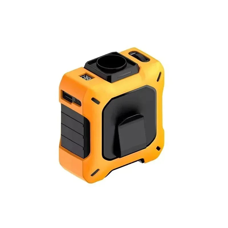 Outdoor High-speed Waist-hanging Fan Neck-hanging USB Large-capacity Roller With 100-speed Speed Regulation Violent Turbo Fan