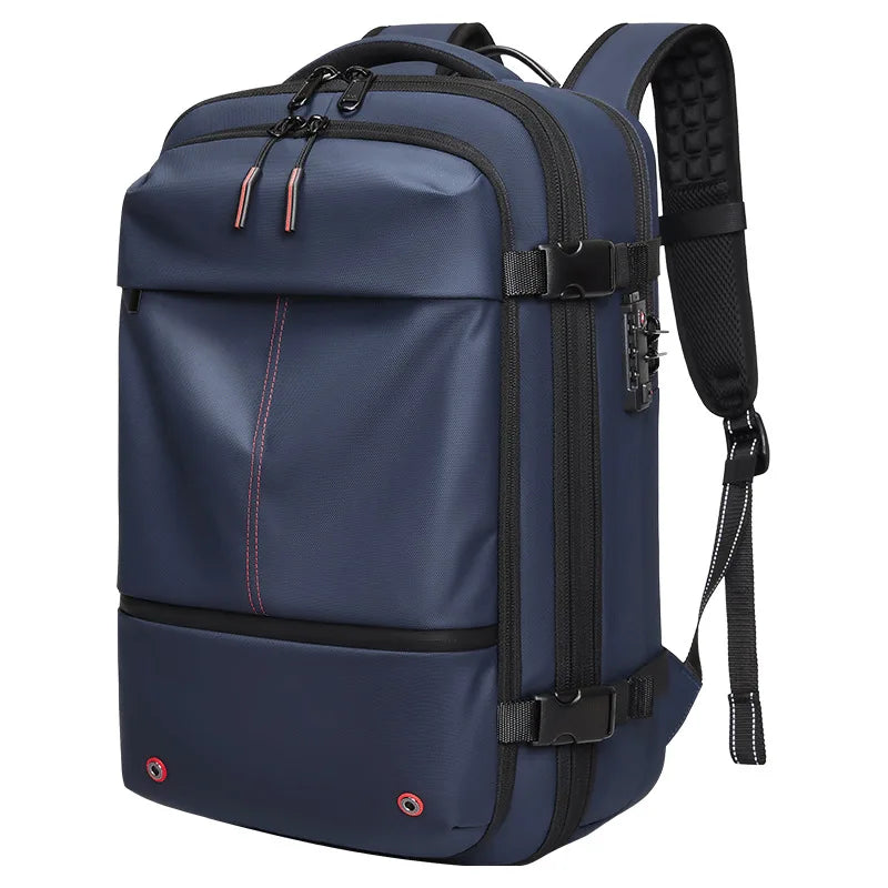 vacuum compression Travel Men Backpack 17 inch Laptop Business for Pumps Large Capacity school Backpack Expanded Hiking backpack