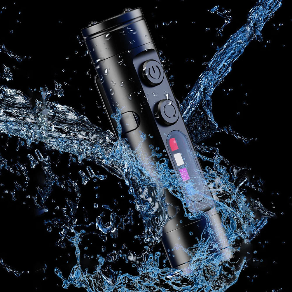 Taclite Mini Flashlight Emergency Torch Rechargeable Magnetic LED Tactical Flashlight EDC Strong Light Outdoor LED Camping Lamp