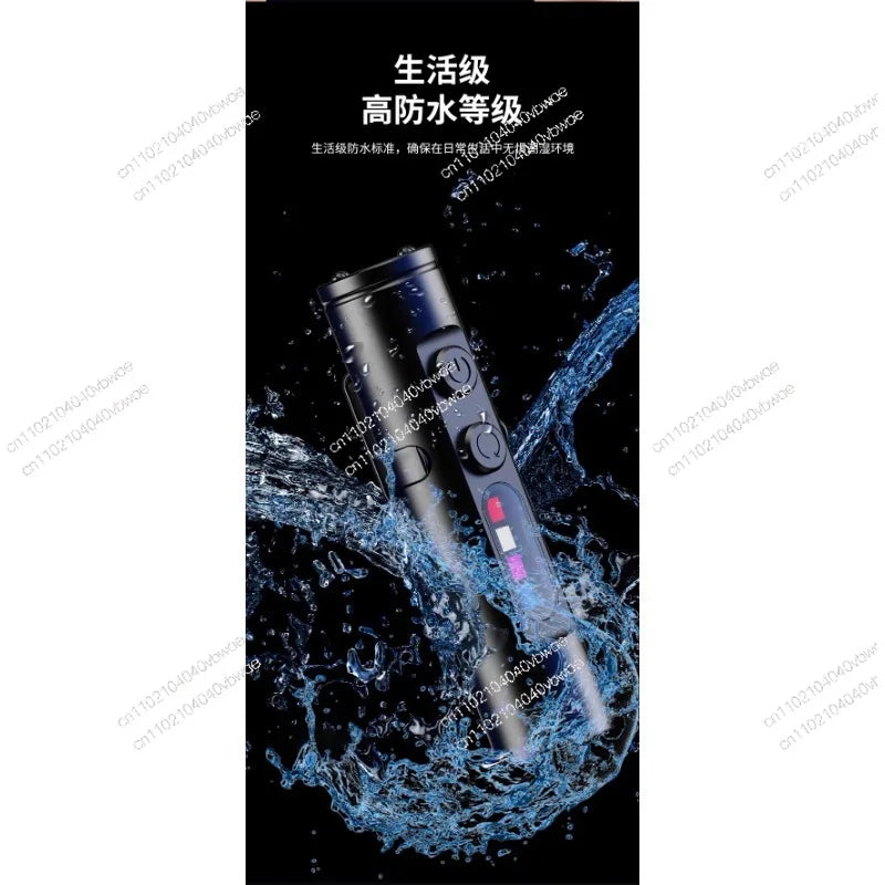 Mini flashlight edc small portable strong light charging outdoor maintenance work searchlight