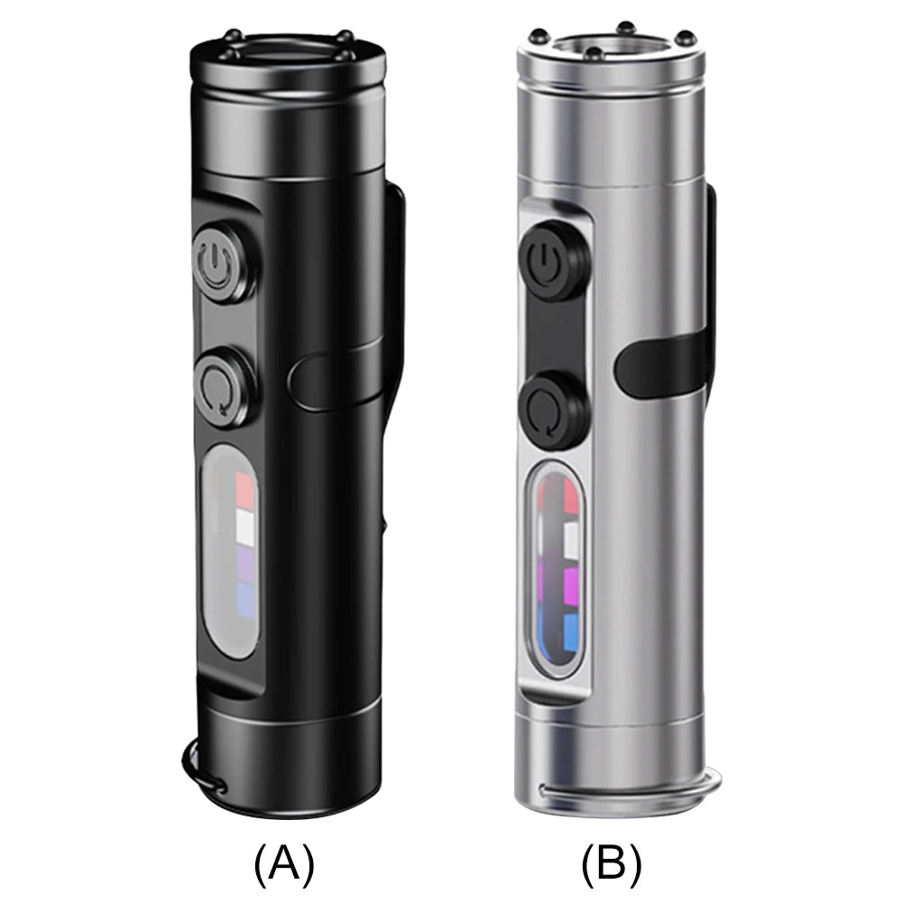 Taclite Mini Flashlight Emergency Torch Rechargeable Magnetic LED Tactical Flashlight EDC Strong Light Outdoor LED Camping Lamp