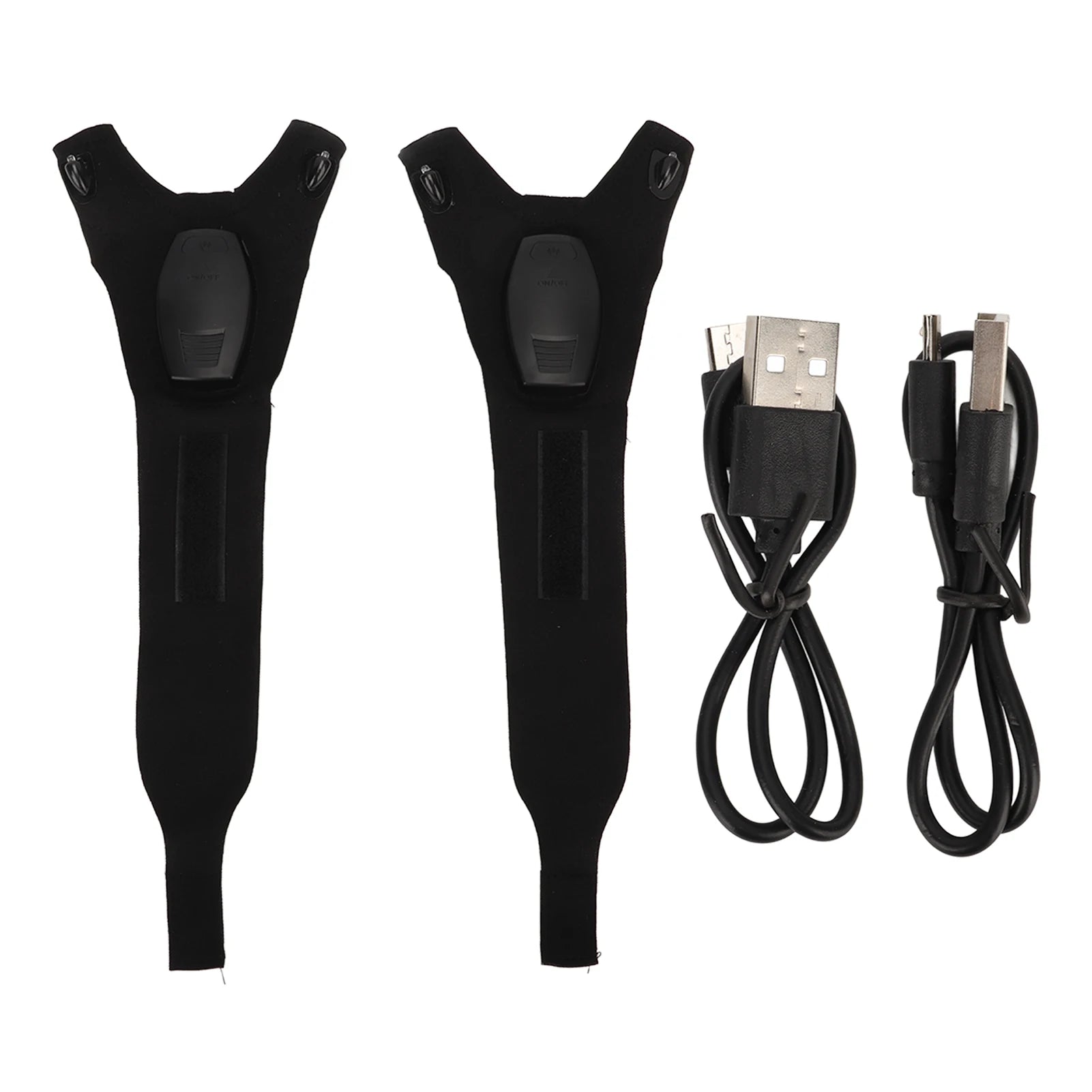 ZK30 Flashlight Gloves Rechargeable Breathable Fingerless Hands Free LED Light Gloves for Fishing Cycling 1 Pair Box Type