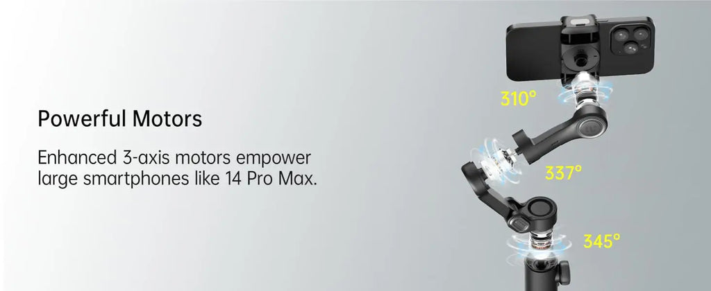 Smart XE Phone Gimbal Stabilizer 3-Axis Foldable Handheld Gimbal With Focus Wheel Video Shooting Stabilizer For iOS Android