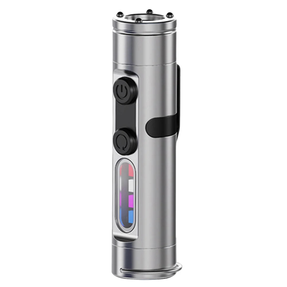 Taclite Mini Flashlight Emergency Torch Rechargeable Magnetic LED Tactical Flashlight EDC Strong Light Outdoor LED Camping Lamp