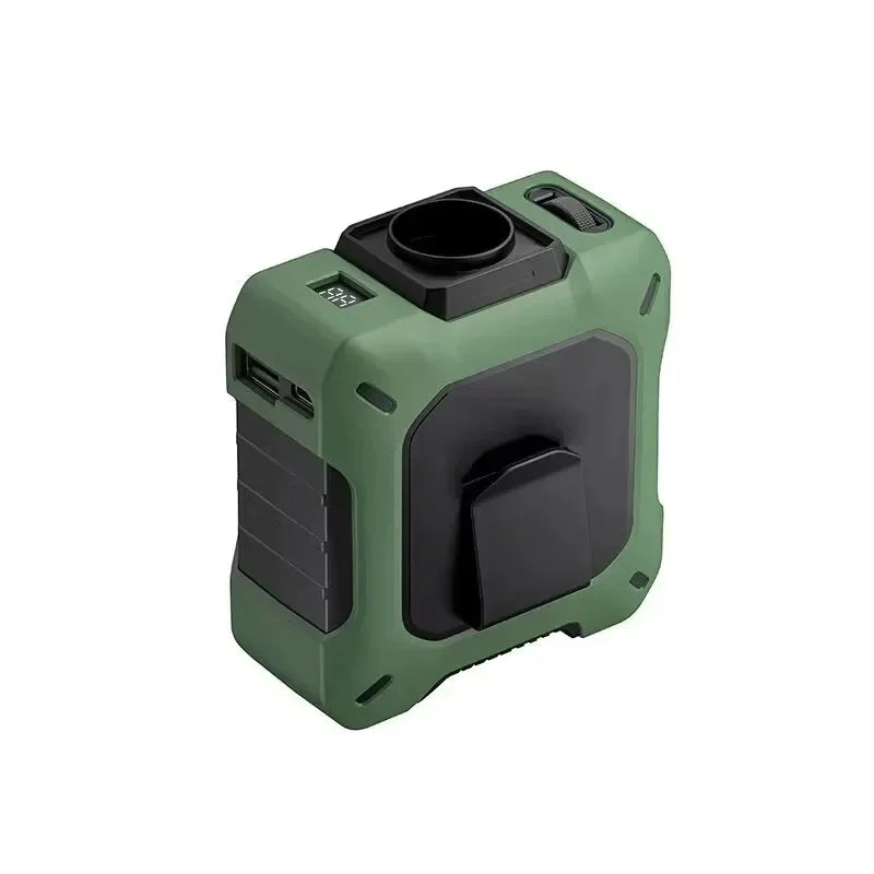 Outdoor High-speed Waist-hanging Fan Neck-hanging USB Large-capacity Roller With 100-speed Speed Regulation Violent Turbo Fan